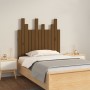 Cabecero cama pared madera maciza pino marrón miel 82,5x3x80 cm de vidaXL, Cabeceros y pies de cama - Ref: Foro24-824806, Pre...