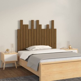 Solid pine wood wall bed headboard honey brown 95.5x3x80 cm by vidaXL, Headboards and footboards - Ref: Foro24-824786, Price:...