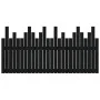 Solid black pine wood wall bed headboard 166x3x80 cm by vidaXL, Headboards and footboards - Ref: Foro24-824812, Price: 79,70 ...