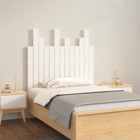 Solid white pine wood wall bed headboard 82.5x3x80 cm by vidaXL, Headboards and footboards - Ref: Foro24-824804, Price: 58,99...