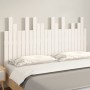 Solid white pine wood wall bed headboard 146.5x3x80 cm by vidaXL, Headboards and footboards - Ref: Foro24-824794, Price: 76,5...