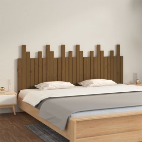 Solid pine wood wall bed headboard honey brown 185x3x80 cm by vidaXL, Headboards and footboards - Ref: Foro24-824816, Price: ...