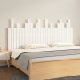 Cabecero de cama de pared madera maciza pino blanco 166x3x80 cm de vidaXL, Cabeceros y pies de cama - Ref: Foro24-824809, Pre...