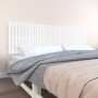 Solid white pine wood wall bed headboard 204x3x60 cm by vidaXL, Headboards and footboards - Ref: Foro24-824829, Price: 115,16...