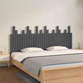 Gray pine solid wood wall bed headboard 185x3x80 cm by vidaXL, Headboards and footboards - Ref: Foro24-824815, Price: 113,99 ...