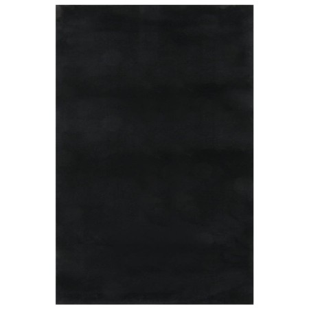 Alfombra de pelo corto esponjoso suave lavable negra 200x290 cm de vidaXL, Alfombras - Ref: Foro24-342187, Precio: 130,33 €, ...