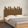 Cabecero cama pared madera maciza pino marrón miel 140x3x80 cm de vidaXL, Cabeceros y pies de cama - Ref: Foro24-824821, Prec...