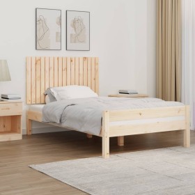 Solid pine wood wall bed headboard 108x3x60 cm by vidaXL, Headboards and footboards - Ref: Foro24-824823, Price: 65,99 €, Dis...