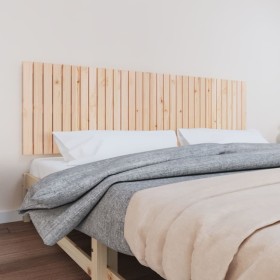 Solid pine wood wall bed headboard 204x3x60 cm by vidaXL, Headboards and footboards - Ref: Foro24-824828, Price: 94,99 €, Dis...