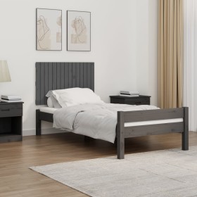 Gray pine solid wood wall bed headboard 95.5x3x60 cm by vidaXL, Headboards and footboards - Ref: Foro24-824835, Price: 68,99 ...