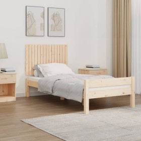 Solid pine wood wall bed headboard 95.5x3x60 cm by vidaXL, Headboards and footboards - Ref: Foro24-824833, Price: 52,99 €, Di...