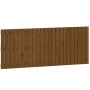 Solid pine wood wall bed headboard honey brown 147x3x60 cm by vidaXL, Headboards and footboards - Ref: Foro24-824846, Price: ...