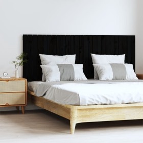 Black pine solid wood wall bed headboard 159.5x3x60cm by vidaXL, Headboards and footboards - Ref: Foro24-824852, Price: 93,99...