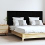 Black pine solid wood wall bed headboard 159.5x3x60cm by vidaXL, Headboards and footboards - Ref: Foro24-824852, Price: 93,12...