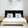 Black pine solid wood wall bed headboard 159.5x3x60cm by vidaXL, Headboards and footboards - Ref: Foro24-824852, Price: 93,12...