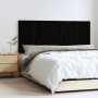 Solid black pine wood wall bed headboard 147x3x60 cm by vidaXL, Headboards and footboards - Ref: Foro24-824847, Price: 80,07 ...