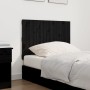 Cabecero de cama de pared madera maciza pino negro 95,5x3x60 cm de vidaXL, Cabeceros y pies de cama - Ref: Foro24-824837, Pre...