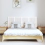 Solid white pine wood wall bed headboard 159.5x3x60 cm by vidaXL, Headboards and footboards - Ref: Foro24-824849, Price: 91,9...