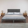 Cabecero de cama de pared madera maciza pino gris 185x3x60 cm de vidaXL, Cabeceros y pies de cama - Ref: Foro24-824865, Preci...