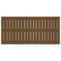 Solid pine wood wall bed headboard honey brown 127.5x3x60cm by vidaXL, Headboards and footboards - Ref: Foro24-824841, Price:...