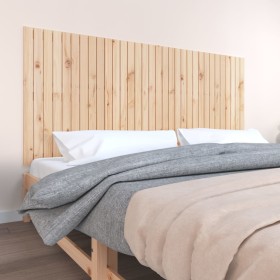 Cabecero de cama de pared madera maciza de pino 204x3x90 cm de vidaXL, Cabeceros y pies de cama - Ref: Foro24-824878, Precio:...