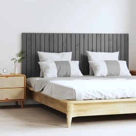 Gray pine solid wood wall bed headboard 159.5x3x60 cm by vidaXL, Headboards and footboards - Ref: Foro24-824850, Price: 88,99...