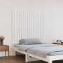 Solid white pine wood wall bed headboard 108x3x90 cm by vidaXL, Headboards and footboards - Ref: Foro24-824874, Price: 54,44 ...