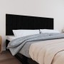 Cabecero de cama de pared madera maciza pino negro 185x3x60 cm de vidaXL, Cabeceros y pies de cama - Ref: Foro24-824867, Prec...