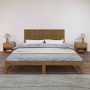 Cabecero cama pared madera maciza pino marrón miel 185x3x60 cm de vidaXL, Cabeceros y pies de cama - Ref: Foro24-824866, Prec...