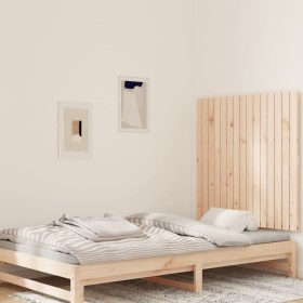 Solid pine wood wall bed headboard 95.5x3x90 cm by vidaXL, Headboards and footboards - Ref: Foro24-824883, Price: 60,81 €, Di...