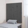 Gray pine solid wood wall bed headboard 82.5x3x90 cm by vidaXL, Headboards and footboards - Ref: Foro24-824905, Price: 46,05 ...