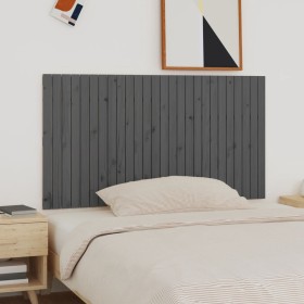 Gray pine solid wood wall bed headboard 166x3x90 cm by vidaXL, Headboards and footboards - Ref: Foro24-824910, Price: 129,99 ...