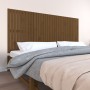 Solid pine wood wall bed headboard honey brown 204x3x90 cm by vidaXL, Headboards and footboards - Ref: Foro24-824881, Price: ...