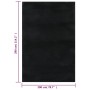 Alfombra de pelo corto esponjoso suave lavable negra 200x290 cm de vidaXL, Alfombras - Ref: Foro24-342187, Precio: 130,33 €, ...