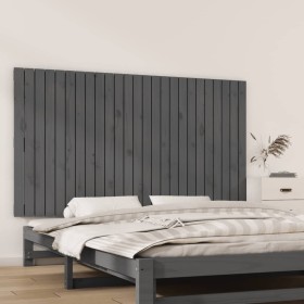 Gray pine solid wood wall bed headboard 159.5x3x90 cm by vidaXL, Headboards and footboards - Ref: Foro24-824900, Price: 135,9...