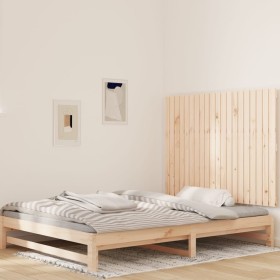 Solid pine wood wall bed headboard 127.5x3x90 cm by vidaXL, Headboards and footboards - Ref: Foro24-824888, Price: 86,99 €, D...