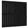 Solid black pine wood wall bed headboard 95.5x3x90 cm by vidaXL, Headboards and footboards - Ref: Foro24-824887, Price: 50,02...