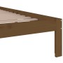 Estructura de cama madera maciza marrón miel 140x190 cm de vidaXL, Camas y somieres - Ref: Foro24-814737, Precio: 123,65 €, D...