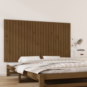 Solid pine wood wall bed headboard honey brown 159.5x3x90cm by vidaXL, Headboards and footboards - Ref: Foro24-824901, Price:...