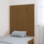 Solid pine wood wall bed headboard honey brown 82.5x3x90 cm by vidaXL, Headboards and footboards - Ref: Foro24-824906, Price:...