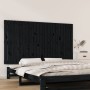 Cabecero de cama de pared madera maciza pino negro 159,5x3x90cm de vidaXL, Cabeceros y pies de cama - Ref: Foro24-824902, Pre...