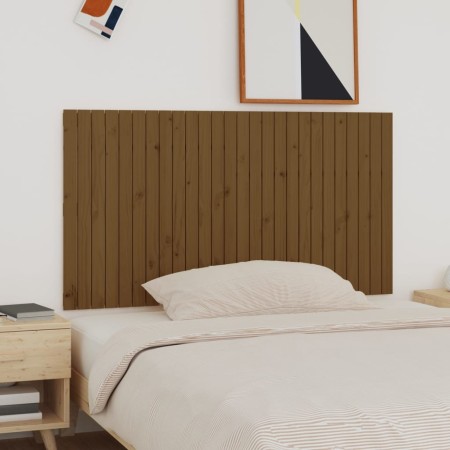 Solid pine wood wall bed headboard honey brown 166x3x90 cm by vidaXL, Headboards and footboards - Ref: Foro24-824911, Price: ...