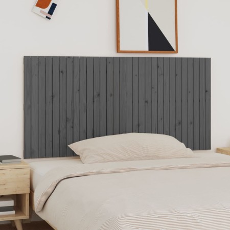 Gray pine solid wood wall bed headboard 185x3x90 cm by vidaXL, Headboards and footboards - Ref: Foro24-824915, Price: 145,03 ...