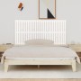 Solid white pine wood wall bed headboard 185x3x90 cm by vidaXL, Headboards and footboards - Ref: Foro24-824914, Price: 142,99...