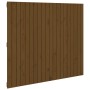 Solid pine wood wall bed headboard brown 127.5x3x110cm by vidaXL, Headboards and footboards - Ref: Foro24-824941, Price: 70,0...