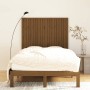 Solid pine wood wall bed headboard brown 127.5x3x110cm by vidaXL, Headboards and footboards - Ref: Foro24-824941, Price: 70,0...