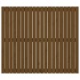 Solid pine wood wall bed headboard brown 127.5x3x110cm by vidaXL, Headboards and footboards - Ref: Foro24-824941, Price: 70,0...