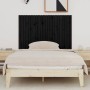 Solid black pine wood wall bed headboard 140x3x90 cm by vidaXL, Headboards and footboards - Ref: Foro24-824922, Price: 105,98...