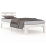 Estructura de cama madera maciza blanco 90x200 cm de vidaXL, Camas y somieres - Ref: Foro24-814740, Precio: 79,99 €, Descuent...