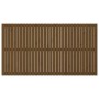 Solid pine wood wall bed headboard honey brown 204x3x110 cm by vidaXL, Headboards and footboards - Ref: Foro24-824931, Price:...